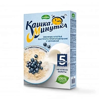 Oat flakes Kashka-Minutka Creamy. With blackberries 215 g