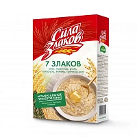Cereal Flakes-Mix of 7 Sila Zlakov (Mix of oats, rye, wheat, corn, barley, buckwheat and rice flakes) 400 g, carton
