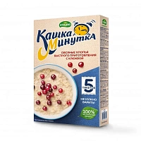 Oat flakes Kashka-Minutka with cranberry 185 g