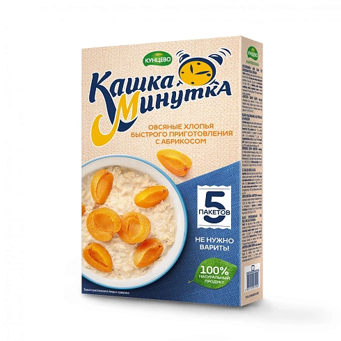 Oat flakes «Kashka-Minutka» with apricot 185 g