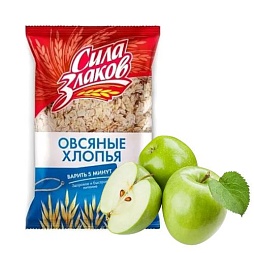Овсяные хлопья с яблоком