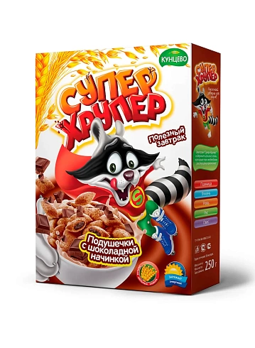 Grain pillows «Super-Hruper» chocolate filling 250 g